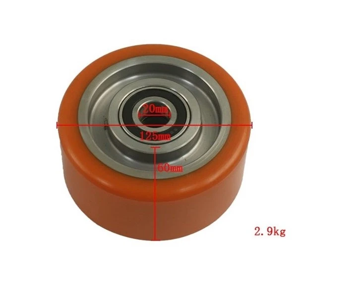 Auxiliary Wheel, Forklift Parts 125*60 Polyurethane Caster Wheel For Jungheinrich.ERE120 best