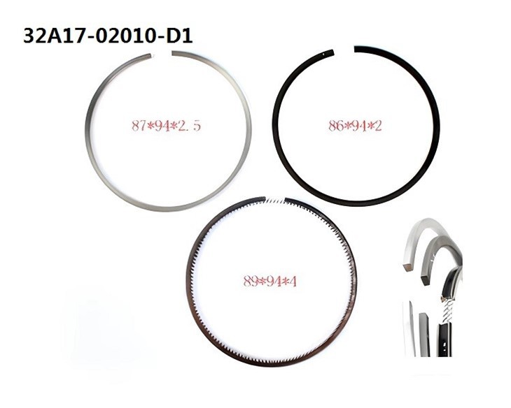 Forklift Spare Parts 32A17-02010 Piston Ring Set STD For S4S/S6S/S6S-T suppliers