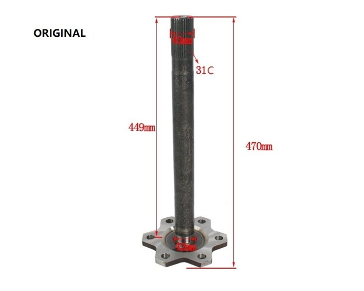 Forklift Parts 42312-23320-71 Axle Shaft For 7~8FB20-25, Premium suppliers