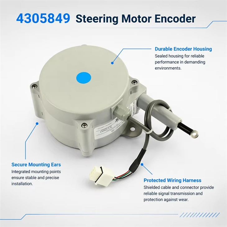 Forklift Parts 4305849 Steering Motor Encoder For Hyster