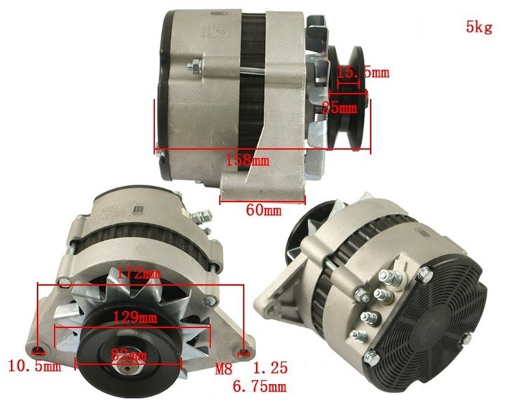 Forklift Parts Alternator & Generator For Quanchai 4C685U32 (Z27C3D-D1) suppliers