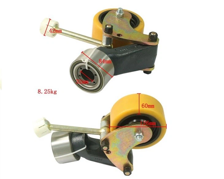 Forklift Parts Auxiliary Wheel 125*60-20, Wheel Bracket Assembly For Linde. T20SP factory