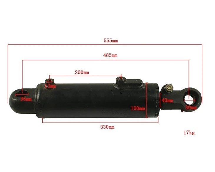 Forklift Parts B382072 Hydraulic Tilt Cylinder Tailift. FD50, Original factory