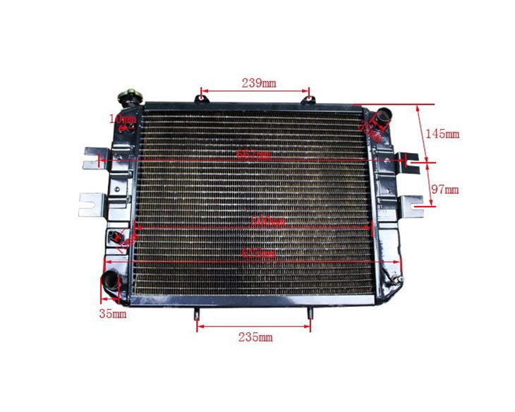 New Arrival, COF14-04401 Hydraulic Copper Radiator For Jac, 498/K25 factory