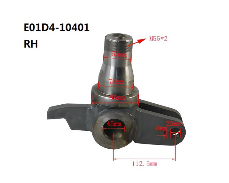 Forklift Parts E01D4-10401/E01D4-10201 Steering Knuckle For H2000, CPCD45