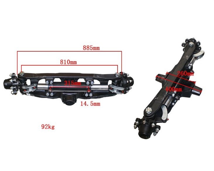 Forklift Parts K2TJ4-30011 Axle Rear Assy For Hl, K2/2-2.5T, 100% Genuine suppliers
