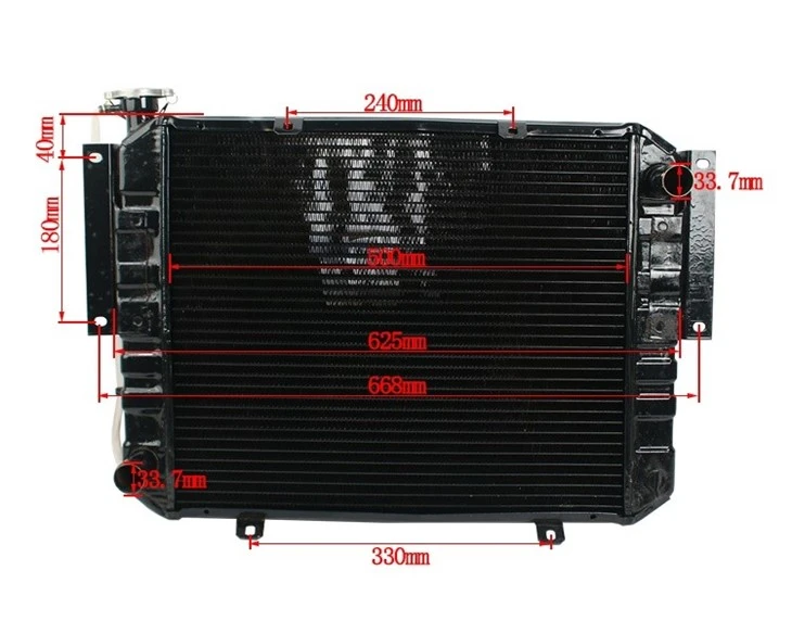 Forklift Parts KS221A2-P1 Mechanical Radiator For Heli