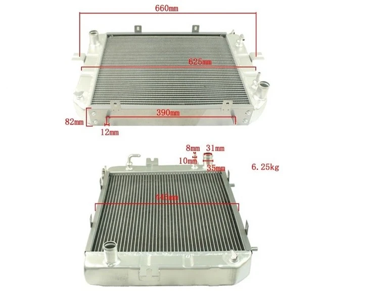 Forklift Parts Oil Cooler Aluminum Radiator For Daewoo, 4TNE98 (CA01-553A-0664A) high quality