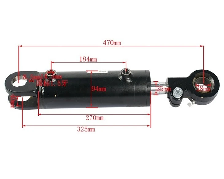 Forklift Parts X25M300-600000-000 Hydraulic Tilt Cylinder For 