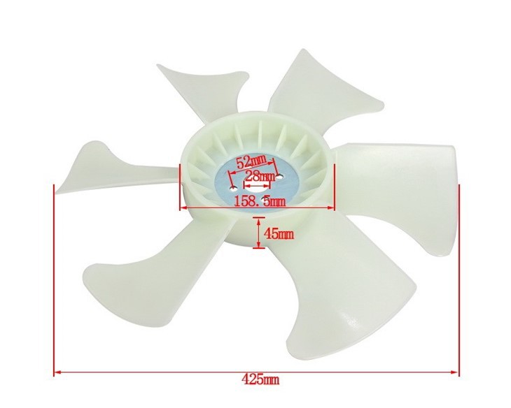 Forklift Parts YM129916-44740 Fan Blade For Hc Forklift/4TNE98, 100% Premium factory