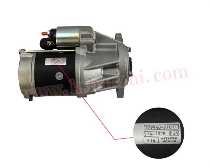 Forklift Parts YM129940-77011 Engine Motor Starter 12V/3.5KW For 4TNV94/98/4D92/94/98E