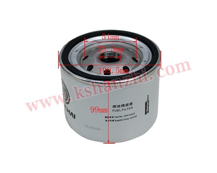 Forklift Parts Z20140023 Fuel Filter For Weichai National IV WP4, 100% Genuine factory