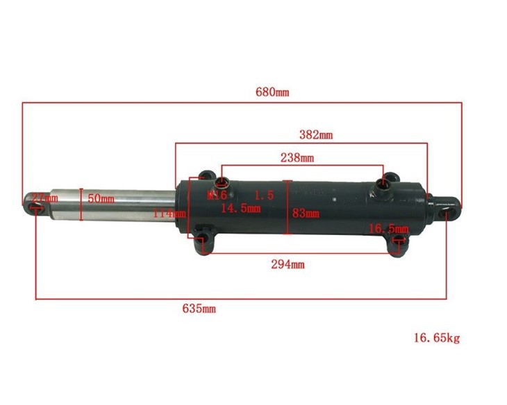 Hanzhi ZC30K-20000 Power Steering Cylinder For Zoomlion 2-3 Ton Z Series, Genuine suppliers