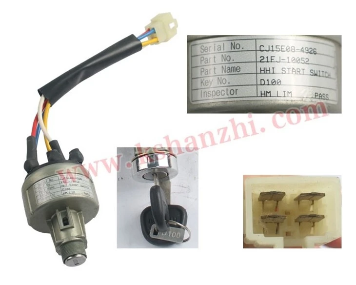 100% Original, 21FJ-10051 Ignition Starter Switch For Hyundai Forklift factory