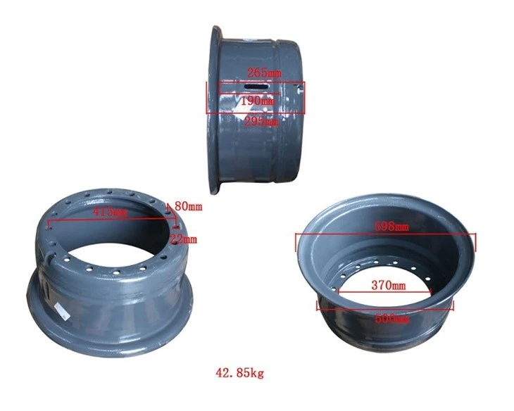 Forklift Spare Parts L0120DT.02.04.01 Wheel Rim For Lonking. 120DTGB high quality