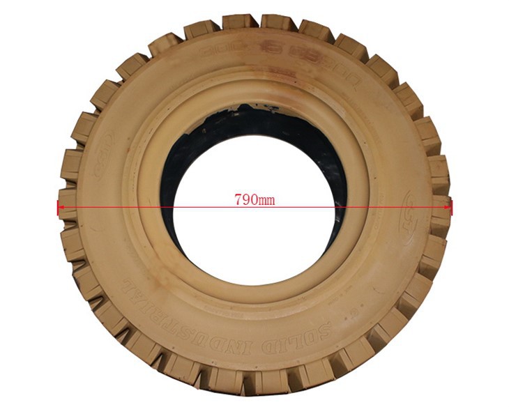Rubber Solid Tire, Forklift Parts Eco-friendly Tire 300-15 (ZX-300-15/C8900HB)