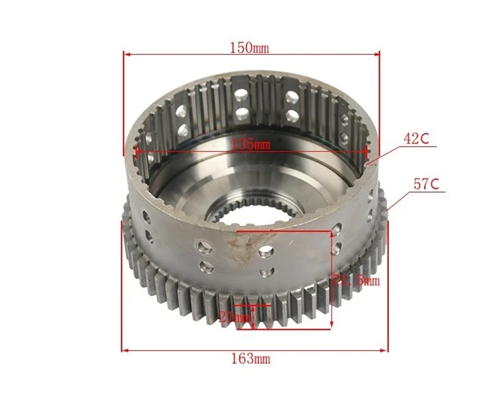 Hanzhi Spare Parts 12832540501 Forklift Clutch Drum For Linde.1283