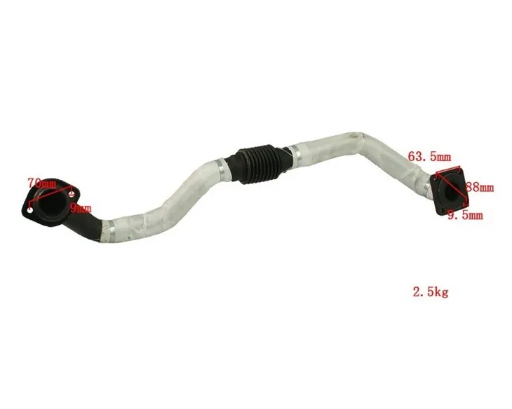 Pipe Sub Assy, Forklift Parts XF250-321000-000 Exhaust Pipe For CPCD30/XW33F/4TNE98 factory