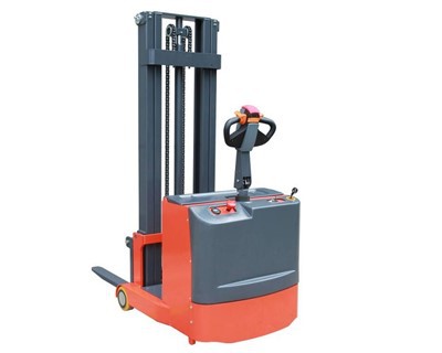 E0530JZ/E0730JZ Electric Counterbalance Walkie Stacker, Lift Powered Standing Pallet Stacker