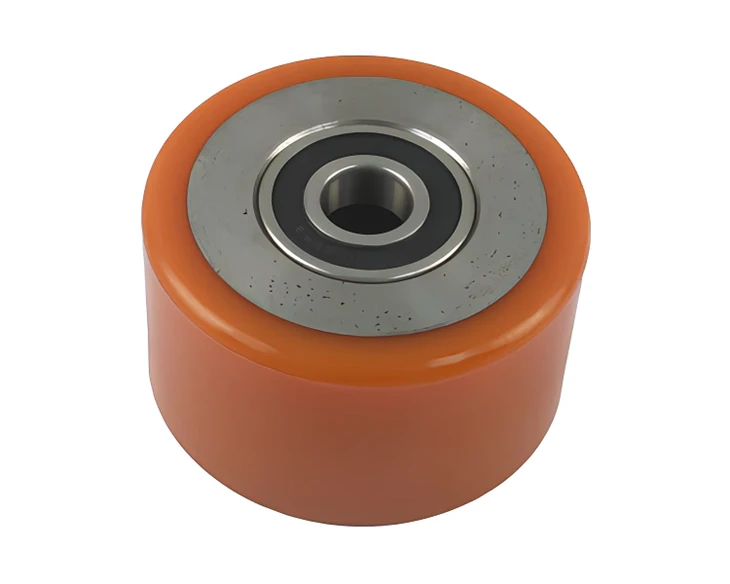 Steel Core, 127*74-25 Polyurethane PU Roller- Load Wheel For Hyster. N30Z, 100% Premium