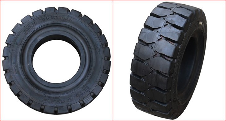 Wholesale Forklift Tyre, Forklift Parts 16*6-8 Rubber Solid Tire For Sale factory